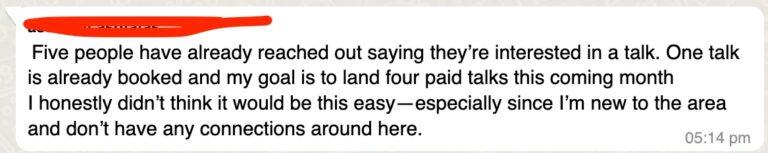 Speaker testimonial 3